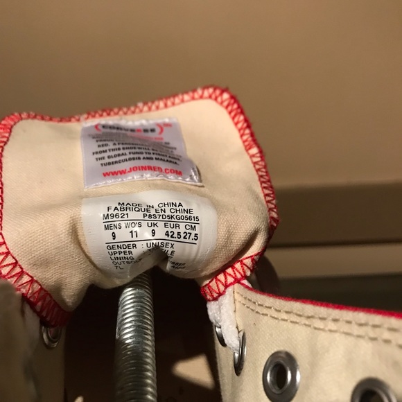Sold ❌Converse Chuck Taylor High Top Red - Picture 8 of 8